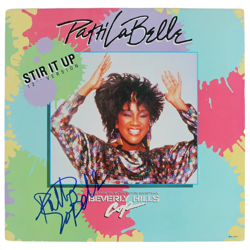 Patti LaBelle Authentic Signed Stir It Up Album Cover Autographed BAS #BG90709