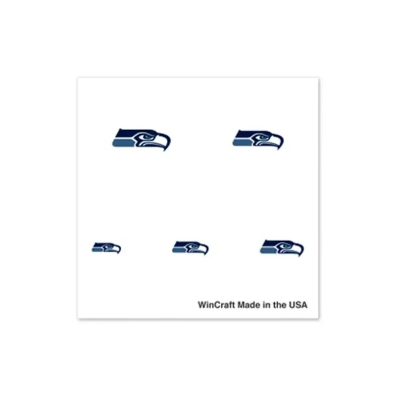 Seattle Seahawks 4-Pack Temporary Nail Tattoos