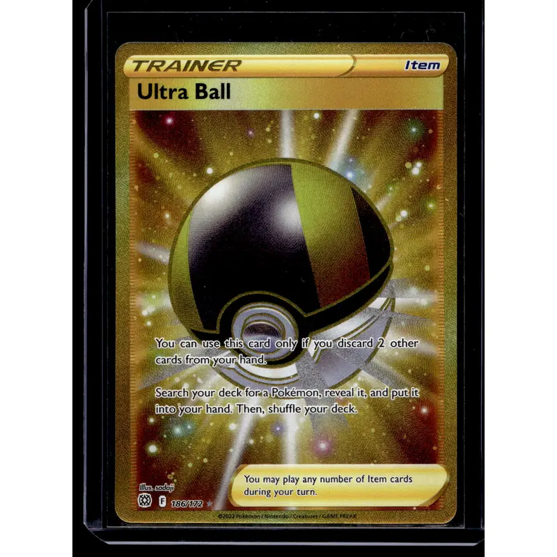 2022 Pokemon - Sword & Shield - Brilliant Stars - Secret Rare - Ultra Ball #186