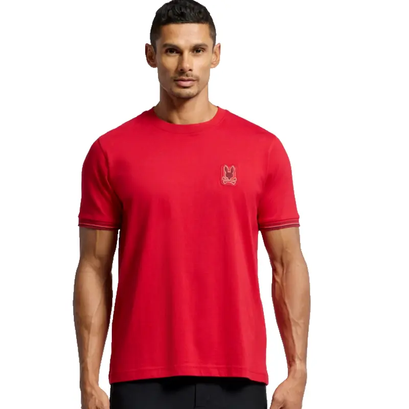 PSYCHO BUNNY T SHIRT MEN B6U140E200 RED