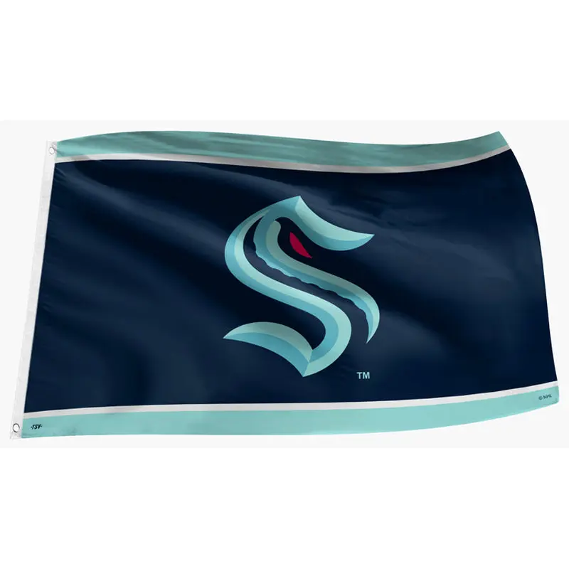 Seattle Kraken NHL Hockey 3'x5' Official Team Banner FLAG - The Sports Vault