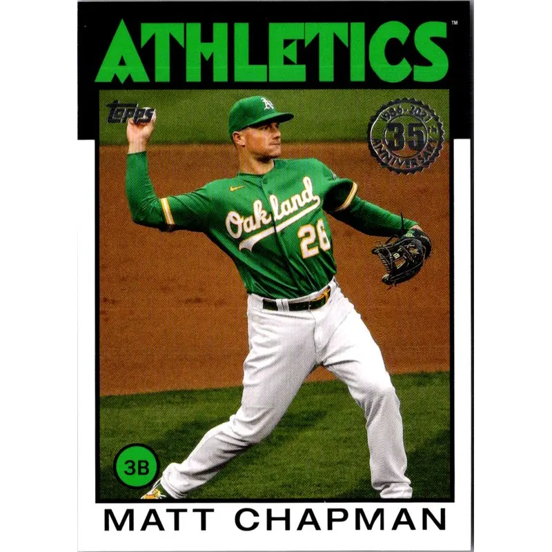2020 Topps Heritage 1971 Baseball Tattoos Matt Chapman/Ramon Laureano #6