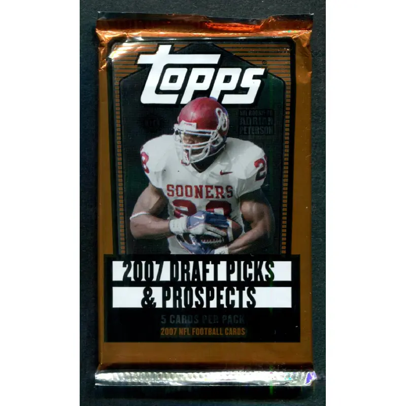 2007 Topps Draft Picks & Prospects Football Unopened Pack (Hobby) (5)