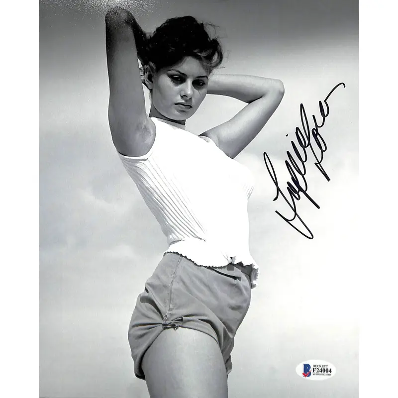 Sophia Loren Sexy Authentic Signed 8x10 Photo Autographed BAS #F24004