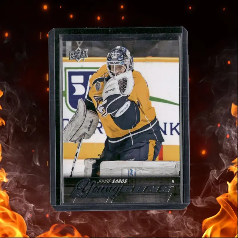 2015-16 Upper Deck Juuse Saros Young Guns (B) Rookie #464