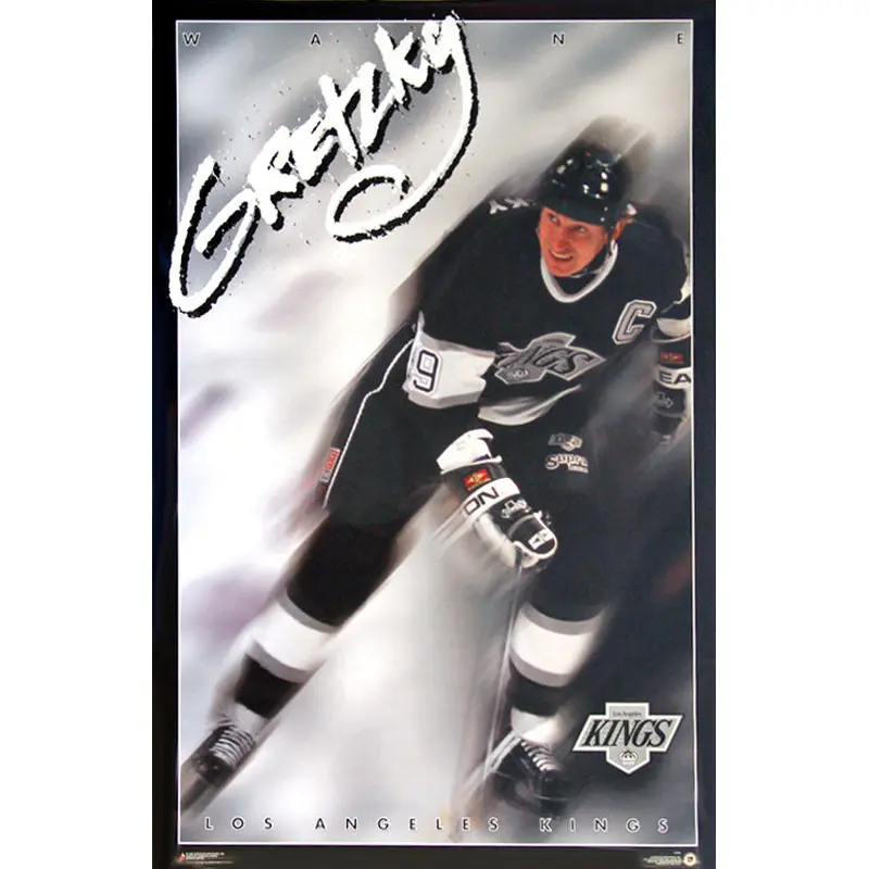 Wayne Gretzky "Bladerunner" Los Angeles Kings NHL Action Poster - Costacos Brothers 1995