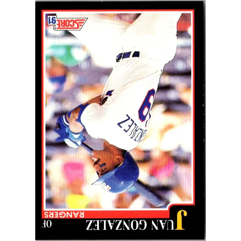 1991 Score Juan Gonzalez #805