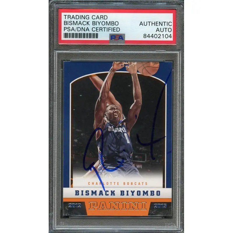 2012-13 Panini Basketball #281 Bismack Biyombo Signed Card AUTO PSA Slabbed