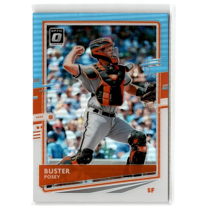 2020 Donruss Optic Carolina Blue and White Buster Posey #119