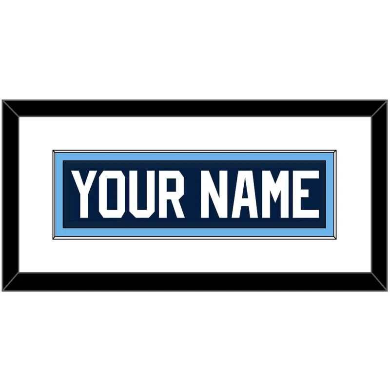 Maine Hockey Nameplate - Road Navy Blue (1993-1994) - Single Mat 1