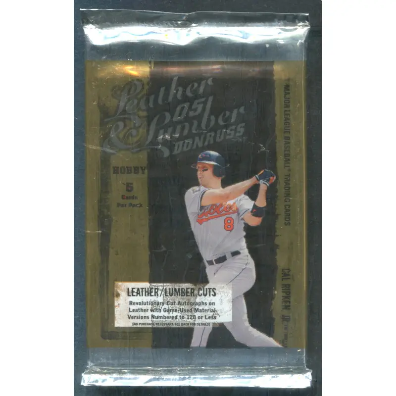 2005 Donruss Leather & Lumber Baseball Unopened Pack (Hobby) (5)