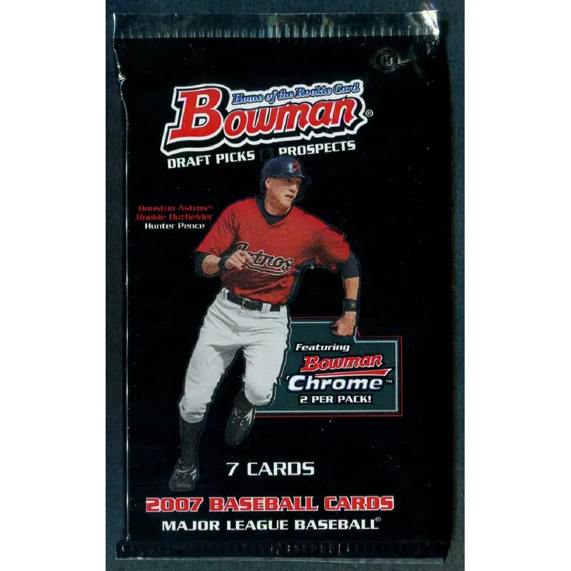 2007 Bowman Draft Picks & Prospects Baseball Unopened Pack (Hobby) (7)