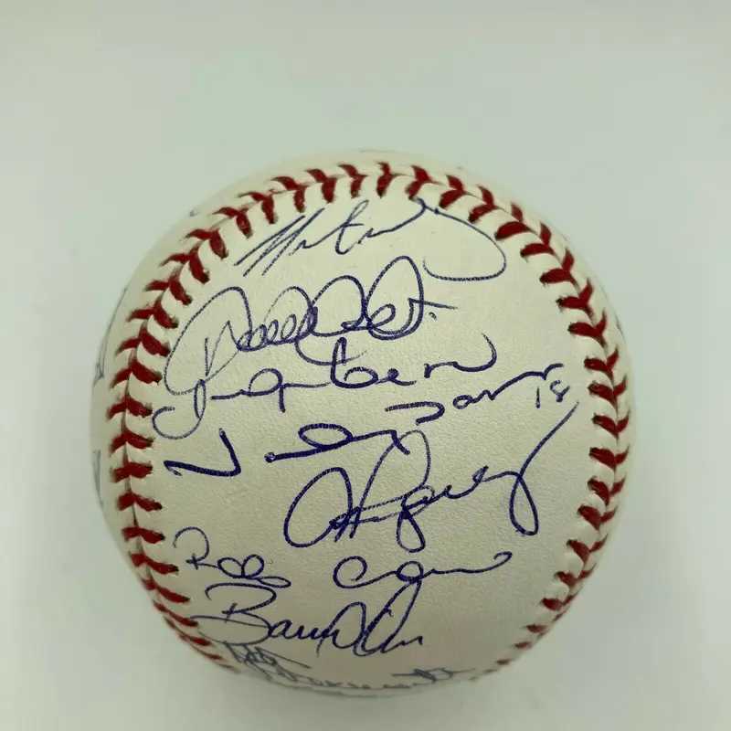 2007 New York Yankees Team Signed Baseball Derek Jeter Mariano Rivera Steiner
