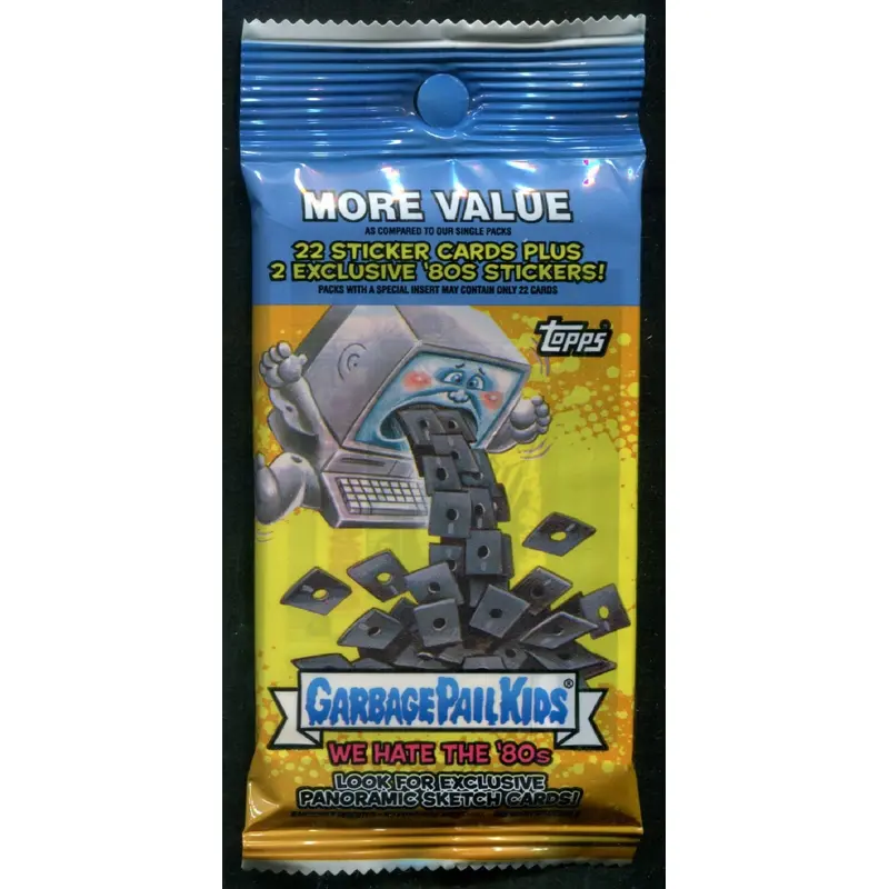 2018 Topps Garbage Pail Kids We Hate the '80s Unopened Value Pack (22 + 2)