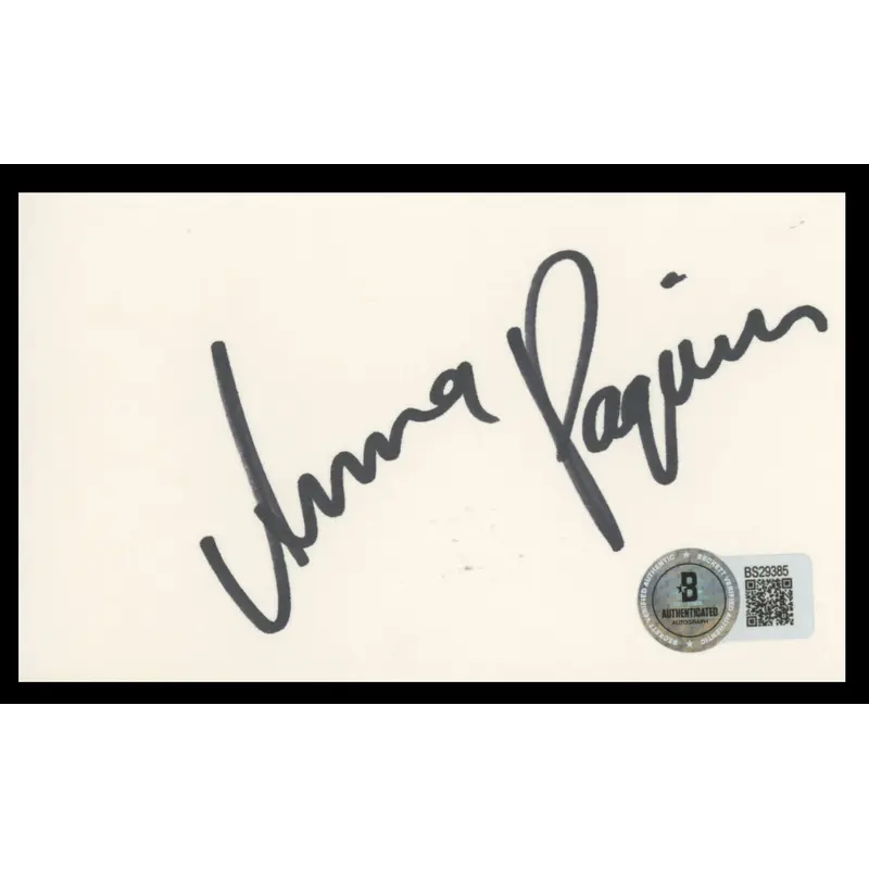 Anna Paquin True Blood Authentic Signed 3x5 Index Card Autographed BAS #BS29385