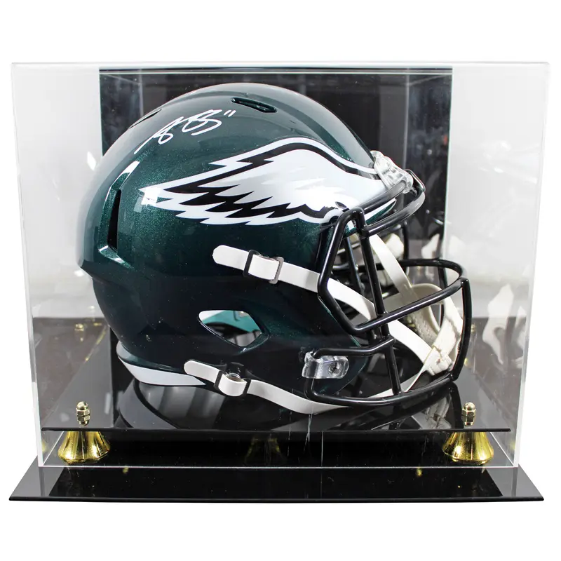 Eagles A.J. Brown Signed Full Size Speed Rep Helmet W/ Case BAS Witnessed