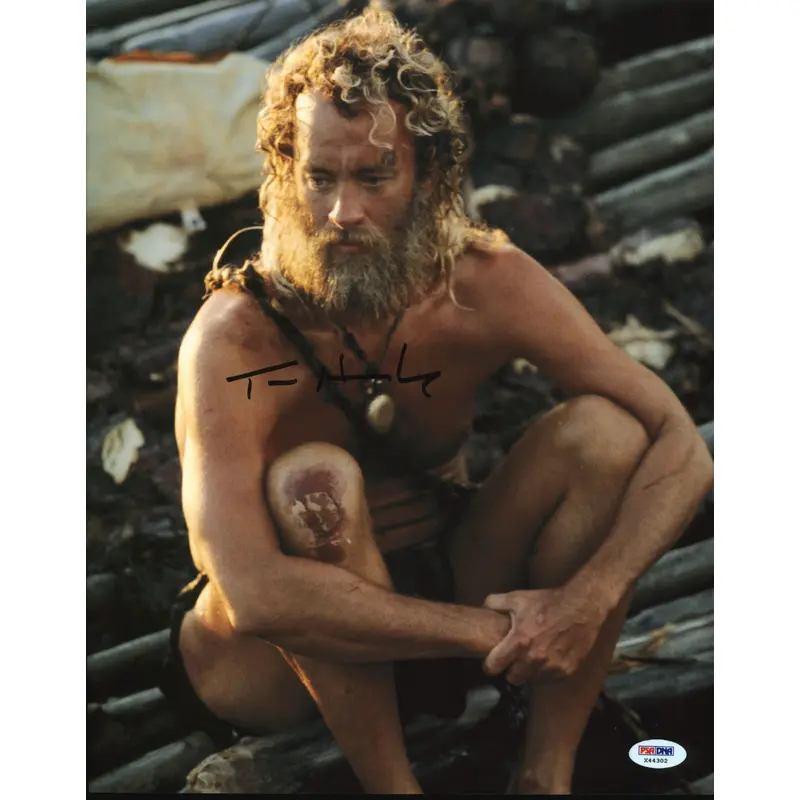 Tom Hanks Cast Away Authentic Signed 11x14 Photo Autographed PSA/DNA #X44302
