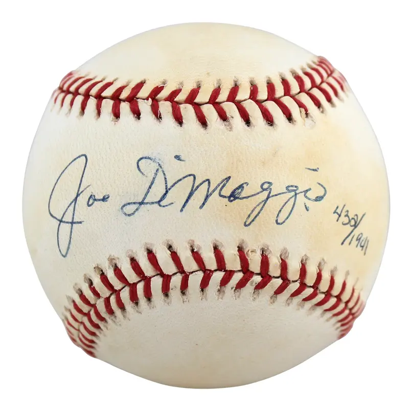 Yankees Joe DiMaggio Authentic Signed Oal Baseball LE #432/1941 BAS #AA03156