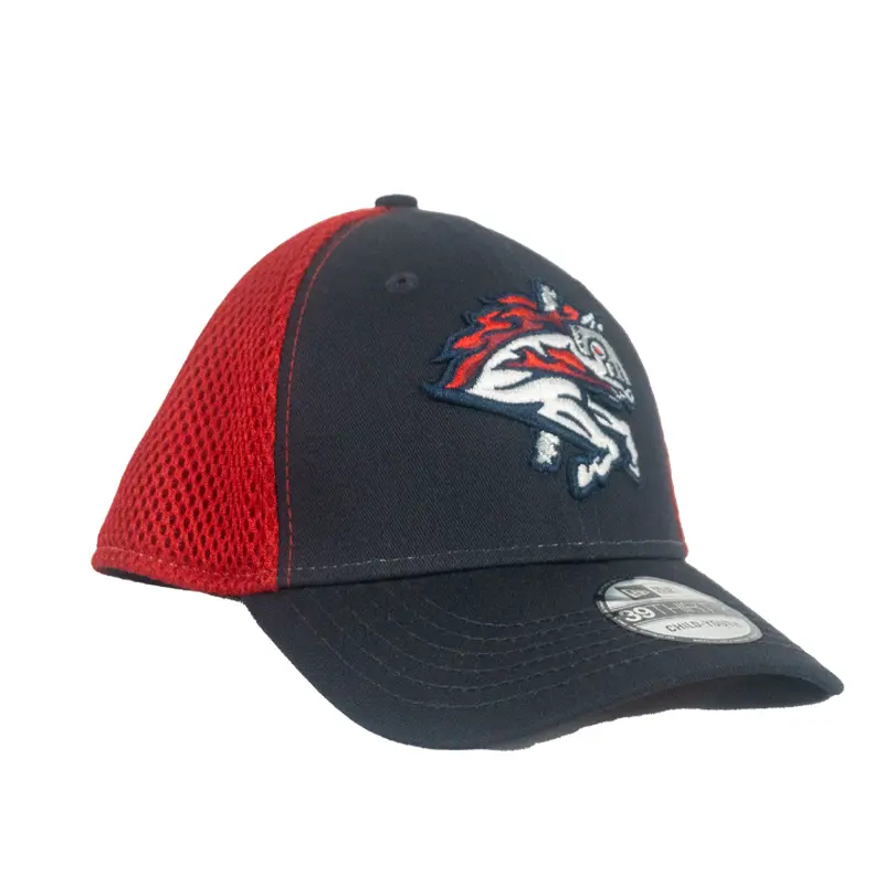 BRP New Era Flex-Fit 3930 Navy Crown & Brim Hat with Red Mesh