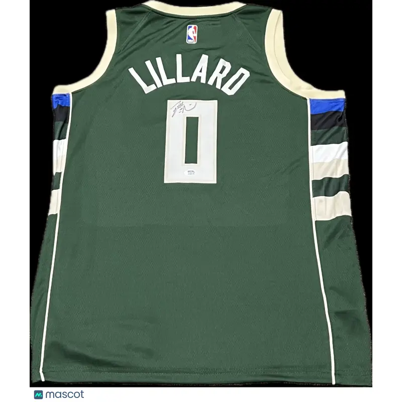 Damian Lillard Signed Jersey PSA Milwaukee Bucks Autographed