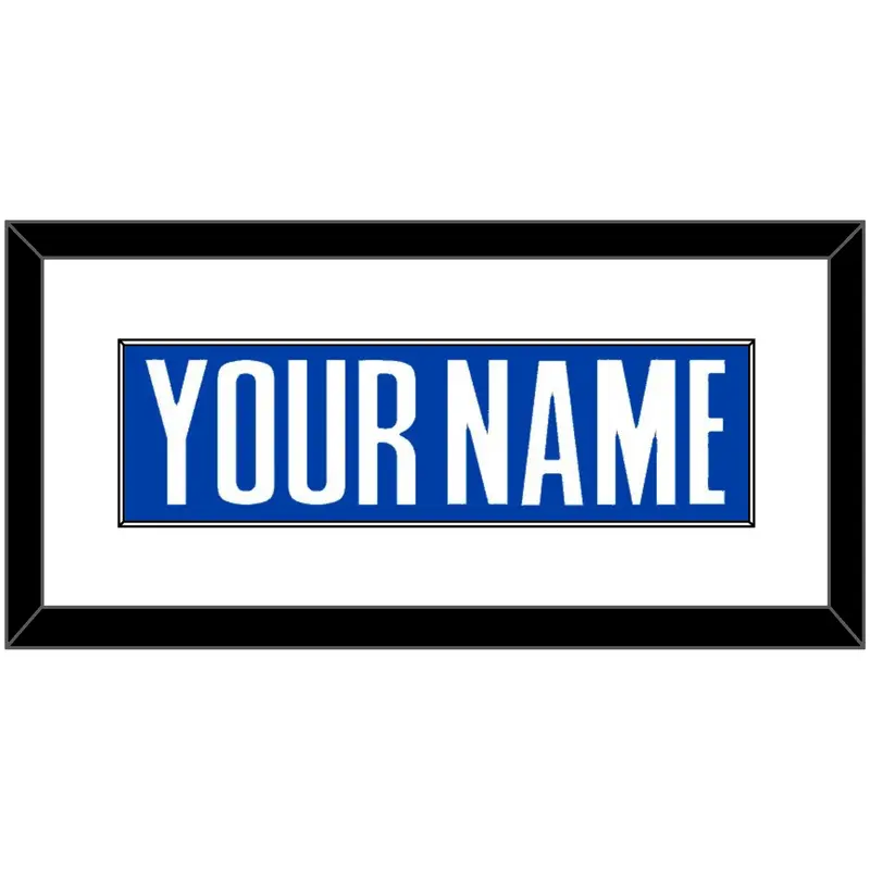 Detroit Name - Road Blue (2001-2017) - Single Mat 1