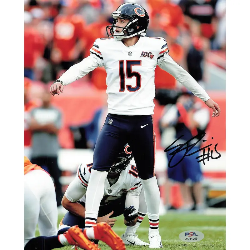 Eddy Pineiro Signed 8x10 photo PSA/DNA Chicago Bears Autographed