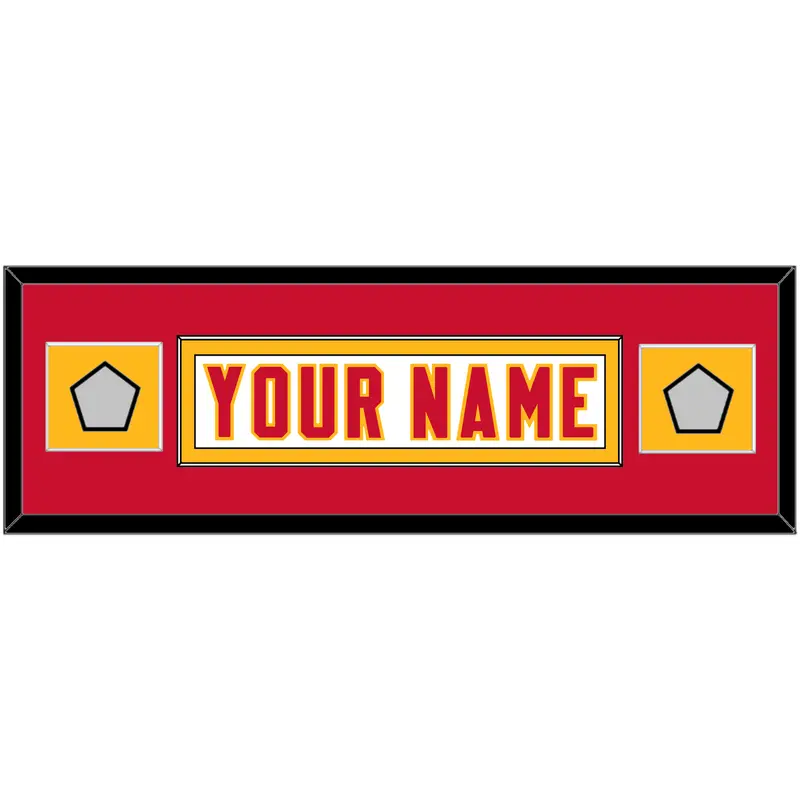 Kansas City Nameplate & 2X Super Bowl Champions Patches - Road White - Single Mat 4
