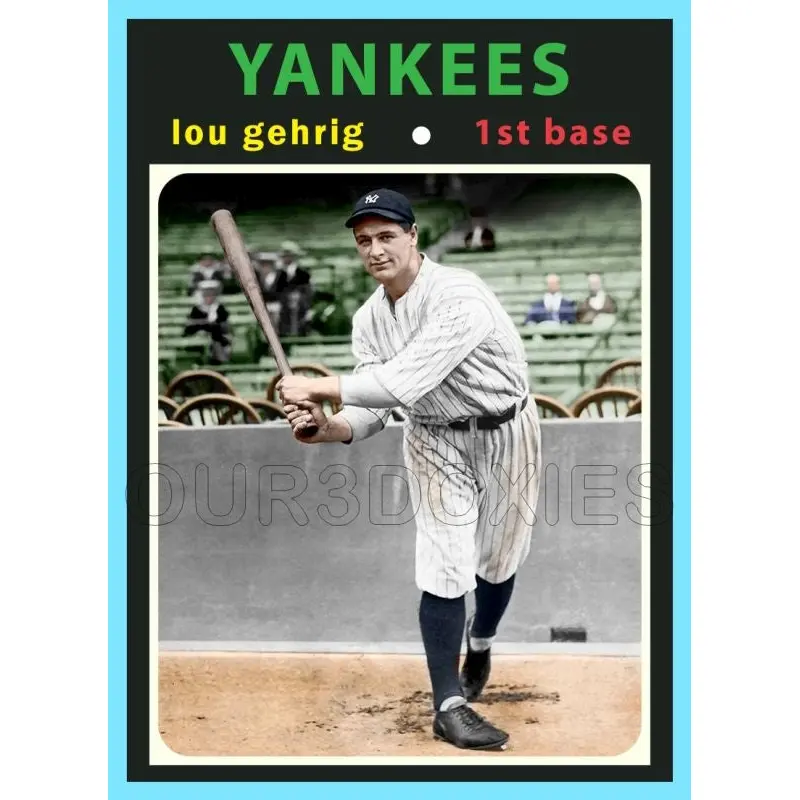Lou Gehrig 1971 Topps Custom Card - 4595