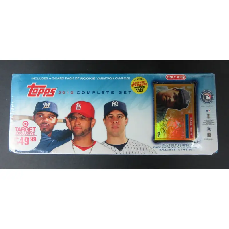 2010 Topps Baseball Factory Set (Target) (Ruth Gold Chrome)