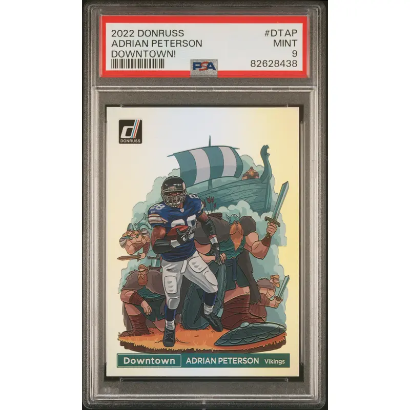 Adrian Peterson 2022 Donruss Downtown PSA 9 Mint
