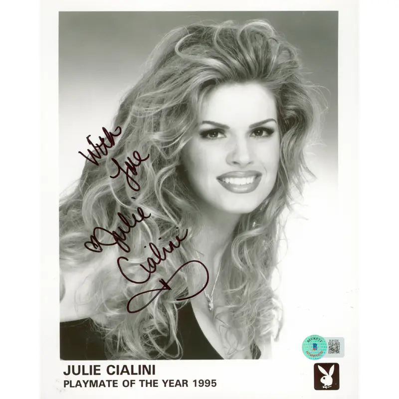Julie Cialini Playboy "With Love" Authentic Signed 8x10 Photo BAS #BL81235
