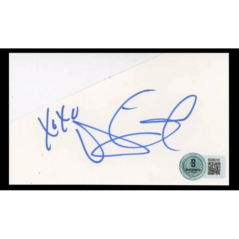 Maggie Gyllenhaal Batman The Dark Knight Signed 3x5 Index Card BAS #BD86316