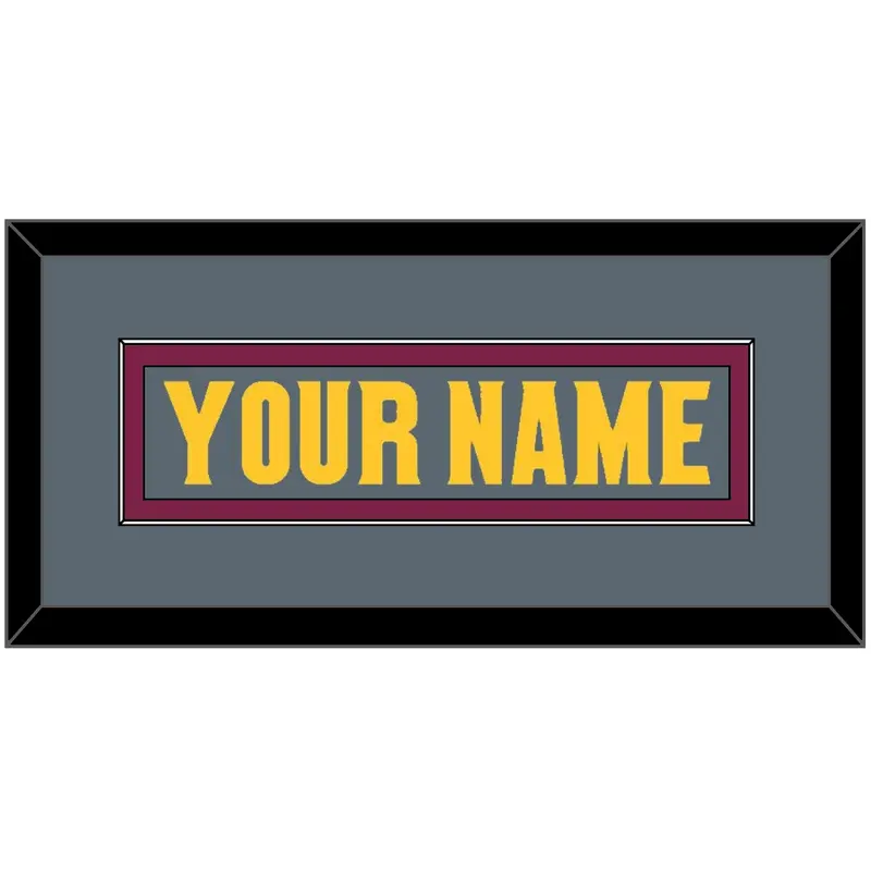 Arizona State Hockey Nameplate - Alternate Dark Gray (2019-2024) - Single Mat 2