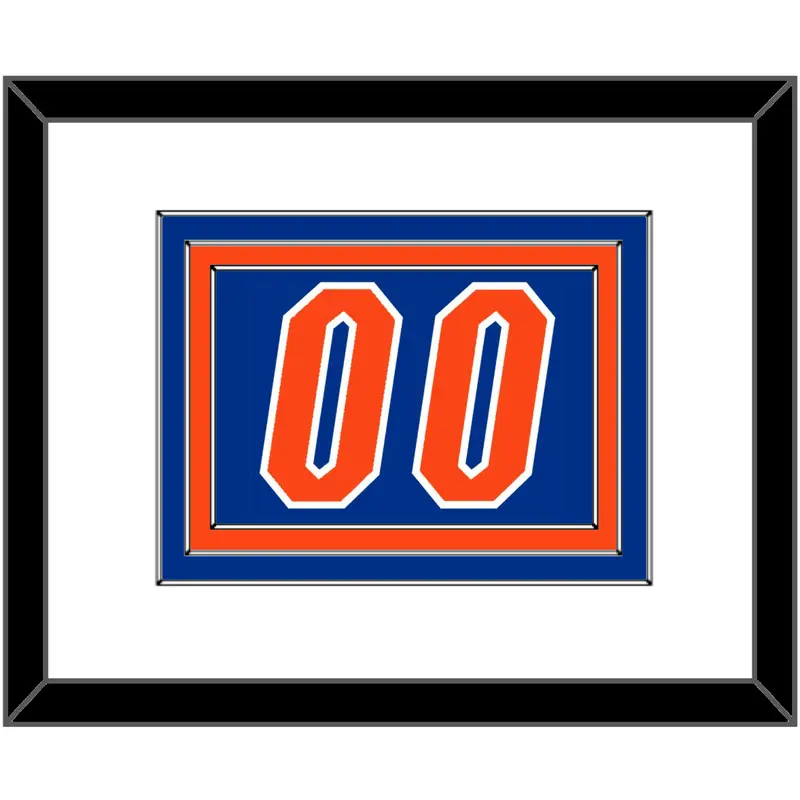 Florida Basketball Number - Road Blue (2017-2018) - Triple Mat 1