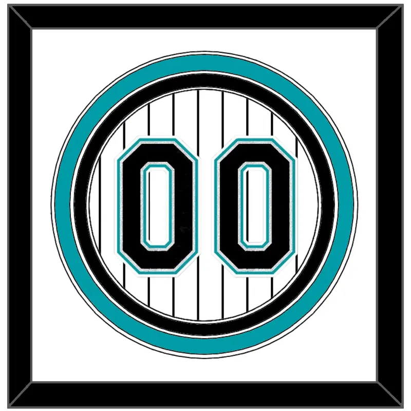 Florida Number - Home White Pinstripes (2003-2011) - Triple Mat 1