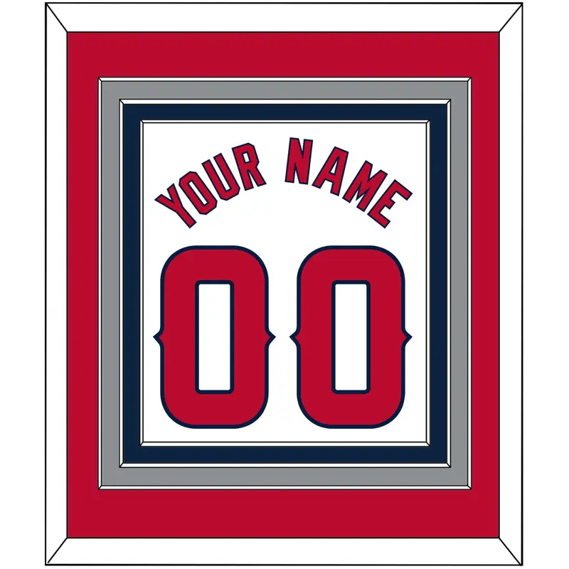 Los Angeles Name & Number - Home White - Triple Mat 2