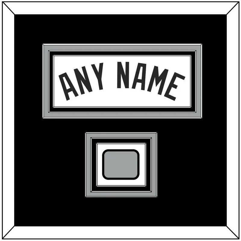San Antonio Name & Finals Patch - Home White (1989-2002) - Triple Mat 2