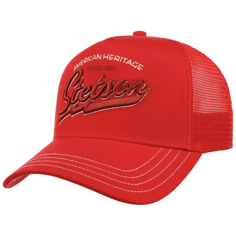 Stetson American Heritage Classic Trucker Cap - Red