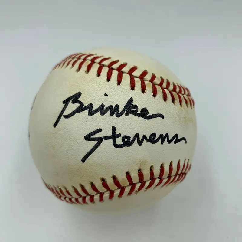 Brinke Stevens Signed Baseball With Kiss Lip Print JSA COA Celebrity Actress