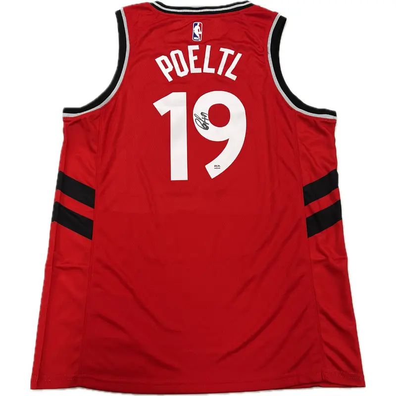 Jakob Poeltl signed jersey PSA/DNA Toronto Raptors Autographed