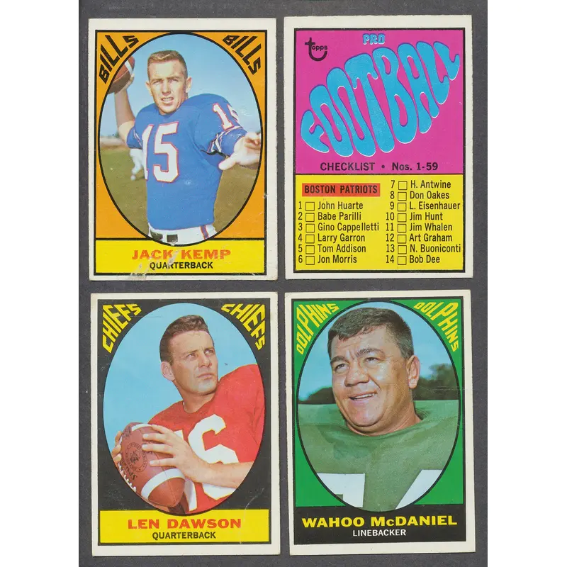 1967 Topps Football Near Set (131/132) EX/MT