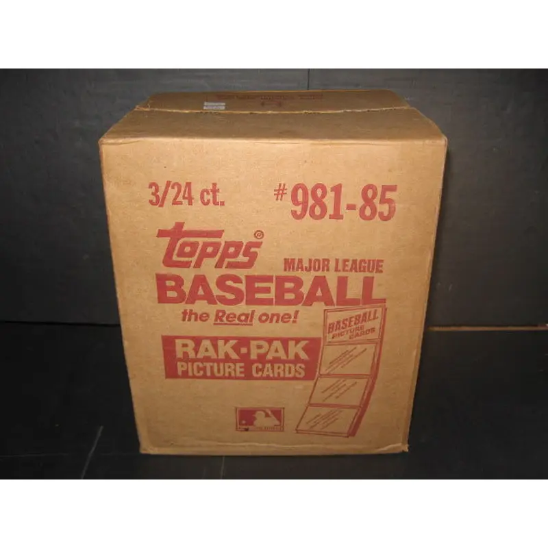 1985 Topps Baseball Rack Pack Case (3 Box)