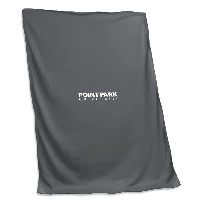 Point Park U Charcoal Sweatshirt Blanket (Screened)