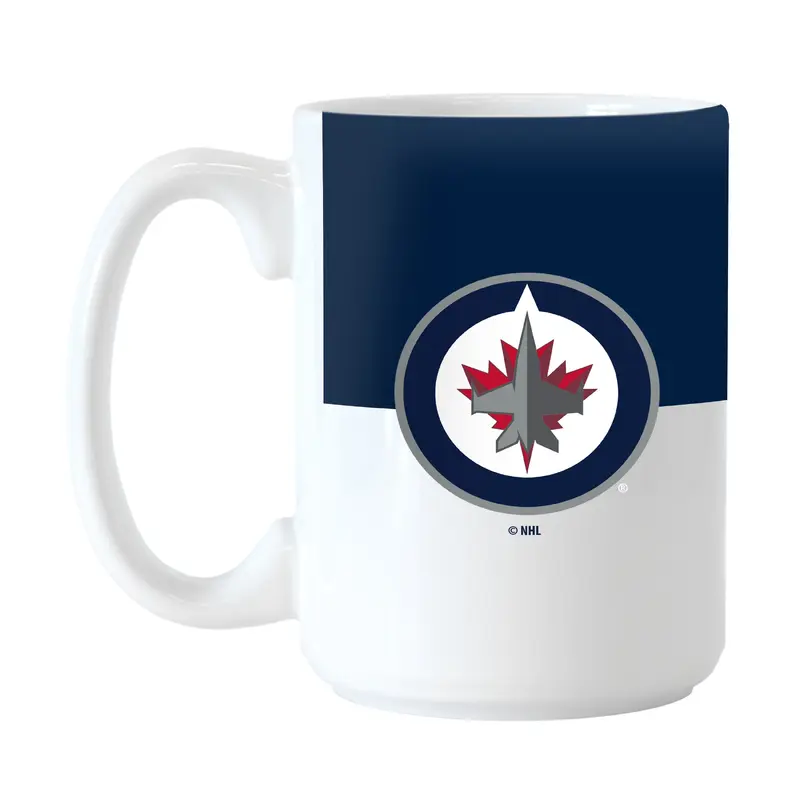 Winnipeg Jets Color Block 15 oz Sublimated Mug