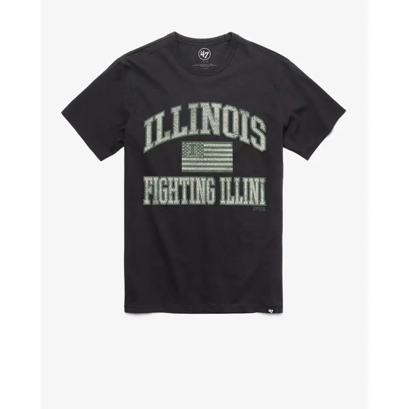 ILLINOIS FIGHTING ILLINI OPERATION HAT TRICK OHT MAJOR '47 FRANKLIN TEE