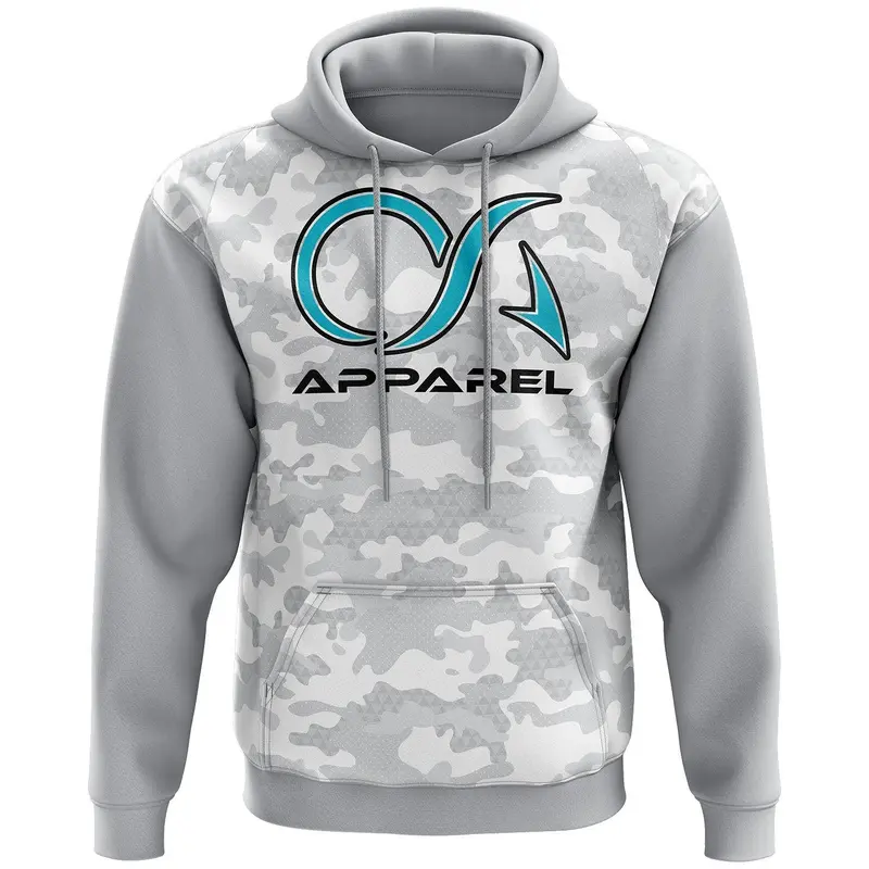 Overcome Average Fleece Hoodie - Snow Camo
