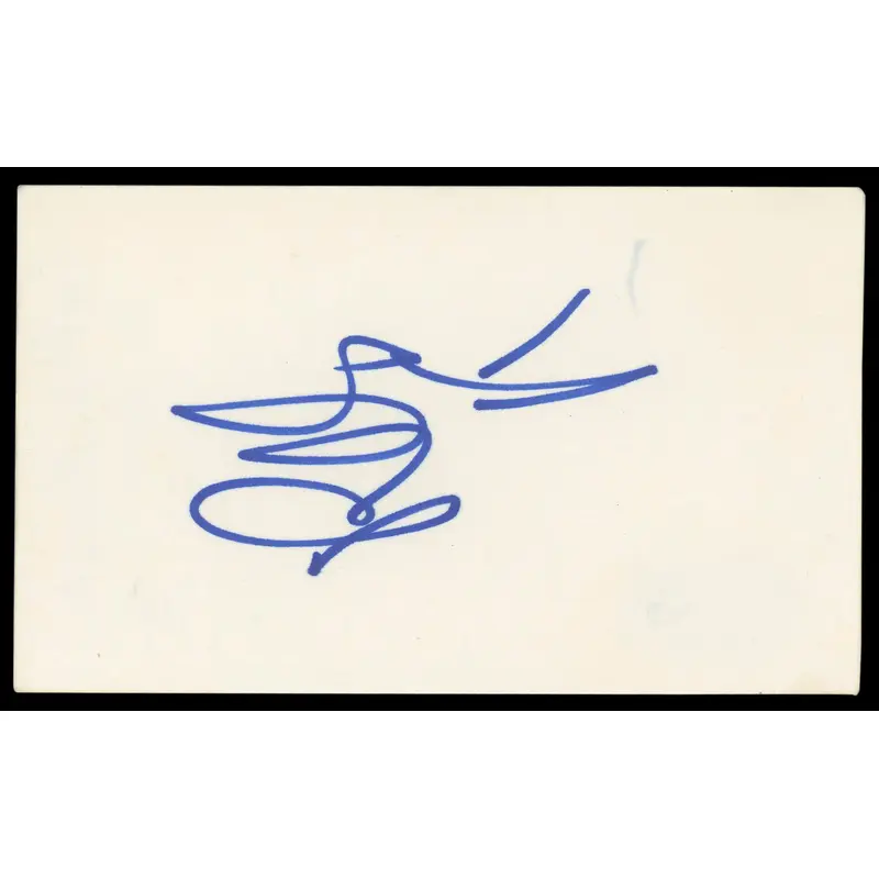 Robby Krieger The Doors Authentic Signed 3x5 Index Card Autographed BAS #BM56965