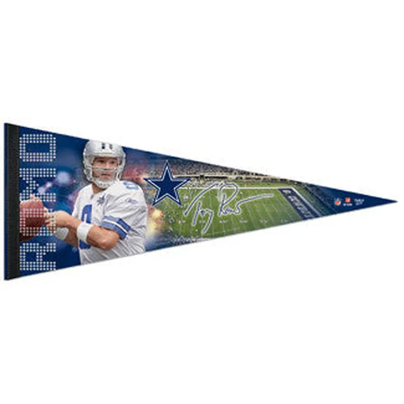 Tony Romo "Signature" Premium Felt Pennant (LE /2010) - Wincraft