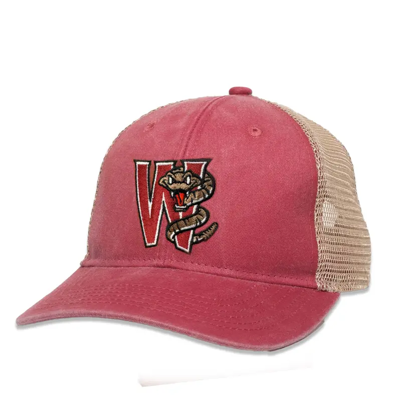 Women's Ponytail Red/Tea Stain Adjustable Hat