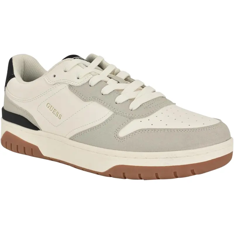 Guess Men's NERREN Sneaker, Grey/Cream GMNERRERN IVORY